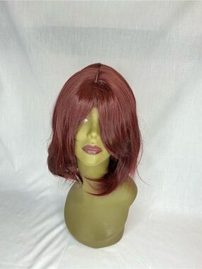 2149 - Synthetic Layered Bob Wig in Deep Auburn Red - Women Hair
